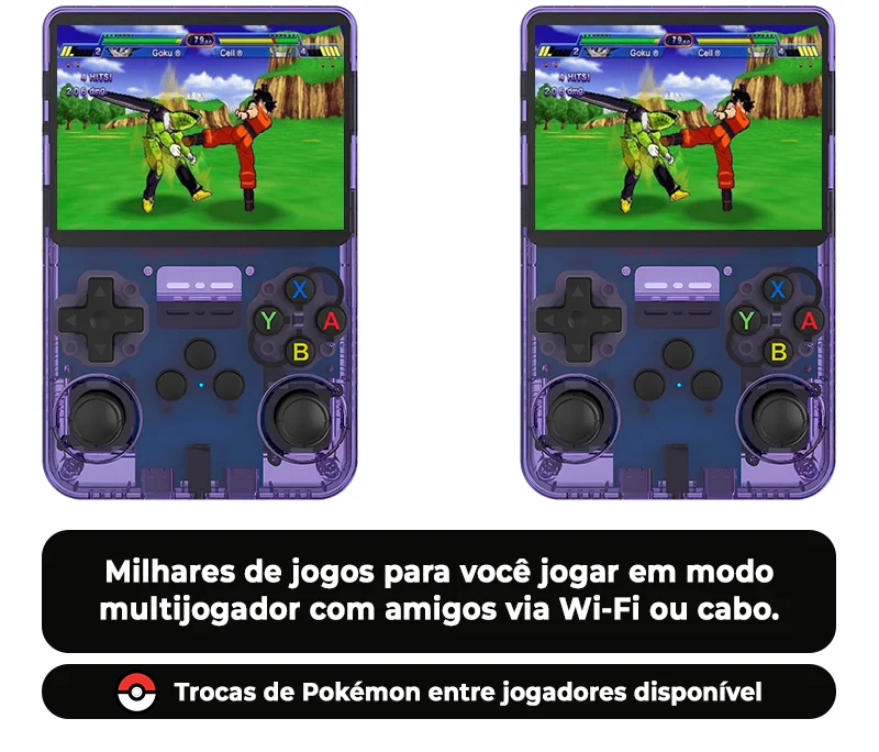 Console R36S™ - 17.500 Jogos de 20+ Consoles - PROMOÇÃO SOMENTE HOJE !