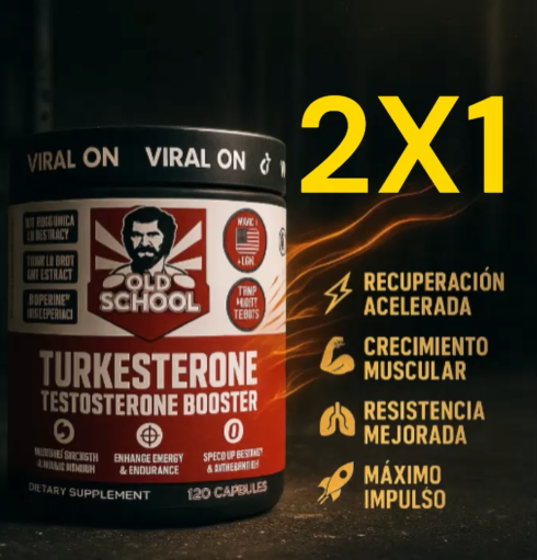 2X1-TURKESTERONA OLD SCHOOL ORIGINAL 120 CAP