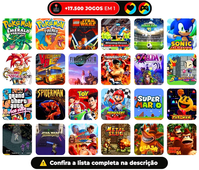 Console R36S™ - 17.500 Jogos de 20+ Consoles - PROMOÇÃO SOMENTE HOJE !