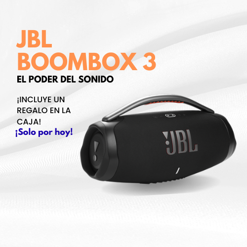 Parlante JBL Boombox 3 (¡Incluye un regalo sorpresa!)